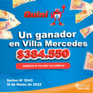 ¡Premio de Quini 6 en Villa Mercedes!